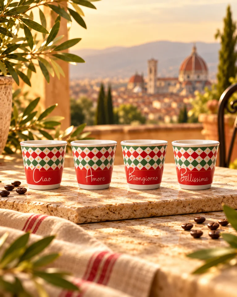 Tazas Tricolor Pocillos